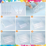 GW-Comprehensive 6-Layer Paint Bottle Storage Box With Brush Holder For Craft Enthusiasts