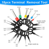 820pcs 21 Types Car Electrical Wire Connector Pin Terminal 1/1.5/1.8/2.2/2.8/3.5mm Removal Non-Insulated Male Female Crimp Pins