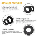 500Pcs Nylon Flat Washer Assortment Set Washers Metric Sealing Spacer Gasket