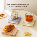 50W Electric Mug Warmer Cup Heater with 4 Gear Temperature Control Hot Plate Coaster Heating for Milk Coffee Home Office 220V