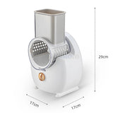 50W Automatic Vegetable Cutter 3 Blades and Detachable Design Electric Vegetable Cutter for Shredding Slicing Grating Home Use