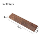New Wooden Keyboard Wrist Rest Ergonomic Stain Resistant Rest Palm Pad for 60/87/104 Keys Walnut Wood Mechanical Keyboard Pad