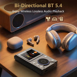 DSD Lossless Player 2.4 Inch LCD Screen Portable Music Player USB-C Charging Walkman Audio Player for Travel Commute Office