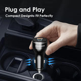 Dual Port Digital Display Smart Car Charger Adapter Fast 5A Charging QC3.0 PD140W USB C 100W OTP OVP 2A Phone SCP