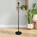 Floor Mic Stand Removable Easy to Use Round Base Multifunctional Vertical Mic Stand for Performance Live Singing Studio Meetings