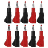 New 4MM Banana Plug Copper Nickel Plating Safety Retractable Stackable Solder In Line DIY Assembly Test Leads Connectors Plug