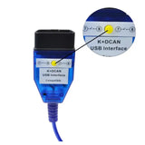 For BMW E46 K+ CAN K CAN FTDI FT232 Chip Scanner OBD 2 USB Cables For For Bmw K+ DCAN USB Interface Diagnostic Tool