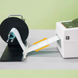AC 100-240V Electric Label Rewinder 110MM Automatic Label Rewinder 1-10in/sec Speed Adjustable Width CW/CCW Switch