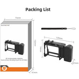Quick Release Photography Street Grip Kit Shutter Button 2 in1 Detachable Rabbit Cage Grip Lightweight for DJI Osmo Action 6