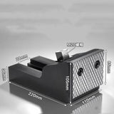 Angled pressure design, hardened steel split heavy duty vise
