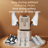 Six Foldable Electric Shoe Dryer With Timer Portable Boot Warmer Household Sock Heater For Shoes Boots UK Plug