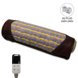 Amethyst Heating Pillow with Negative Ion Therapy - Natural Germanium Massager for Neck Back Pain Relief, Stress Relief and Deep