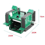 AC 220V Electric Belt Sander - Desktop Multi-Function Sharpening Polishing Grinding Machine, High-Power Dual-End Sanding Grinder