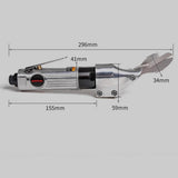 Heavy-Duty Straight Pneumatic Shear - Industrial Metal Cutter for Sheet Metal, Stainless Steel, and Diamond Mesh WT-5001