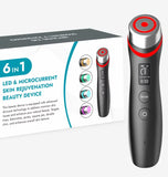 P Age Boosters Pro R 6 in1 Handheld Facials RF EMS Machine Personals Care Face Massage Electric LED Beauty Device