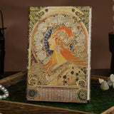 Fashion Retro Hardcover Notebooks Oil Painting Series Classic Design Notepad 3D Color Page Illustration Diary Notebook