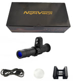 Ponbos A+ 1.54 Inch Infrared Night Vision Sight 8-24X Zoom Digital Monocular Telescope Camera for Hunting with 30MM Objective
