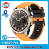 HD300 Pro GPS Sports Smartwatch With LED Flashlight 4GB Large Memory Album Video Music Dynamic Dial Offline Map Waterproof 3ATM