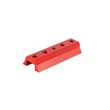 Angeleyes 90mm Dovetail Plate with 1/4 thread/M8 Thread/7mm Hole for Astro Telescope Finder/Guide Scope Black/Red for Choice