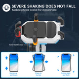 15W Wireless Charging Mobile Phone Bracket 360 Degree Rotating Motorbike Phone Support Shockproof Phone Navigation Bracket