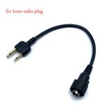Noise Cancelling Aviation Mic Speaker PTT Microphone Headset Replacement Plug Head Cable for Baofeng Kenwood Motorola ICOM Radio