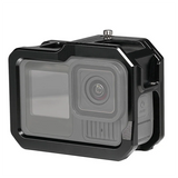 GW-Magnetic Camera Cage Quick Release With Cold Shoe Mount Protective Frame Aluminium For Gopro 13/12/11 Action Camera