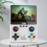 X6 Game Console 3.5 Inch IPS Screen Portable Game Console 2000mAh ATJ22735 32bit RISC Support Handle Connection Children Gifts