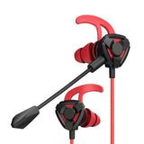 Fashion Gaming Headset With Microphone Pluggable In-ear Mobile Phone Computer Wired Headset for Games Sports Driving