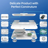 Eight-Electrode 180KG Smart BodyScale with Touch Control and USB Power for Connectivity LCD Display