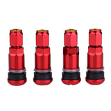 4pcs Auto Tubeless Tire Valve Stems Dust Caps Car Tire Air Valve Wheel Stems Automotive Replacement Parts