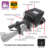 Megaorei M2A Professional Telescope Camera Kit Infrared Night Vision Monoculars for Hunting Support 39mm~49mm Rifle Scope