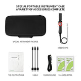 Newest Two-Way Articulating Borescope Industrial Camera 180 Degree Articulates Probe  Video Endoscope for IPhone/Android Phone