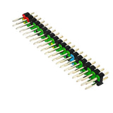 Raspberry Pi Zero 2W Dual-Row 40-Pin Gold-Plated Header Pre-Soldered with Color Silkscreen for Easy GPIO Pin Identification
