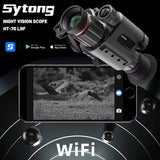 HT-70 LRF 2K HD WIFI Monocular Telescope Video Camera 400M Infrared Night Vision Scope for Hunting with Laser Distance Meter