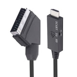 1M Scart To HDMI 1080P Video Audio Converter Plug And Play HD Video Conversion Adapter For Set-Top Box HDTV DVD STB Accessories