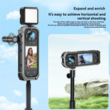 For Insta360 X5 Case Metal Utility Frame Protective Cage Action Camera Accessories