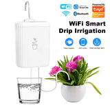 Tuya WiFi Smart Drip Irrigation Rechargeable Intelligent Watering Device Auto Watering Pump Controller Flowers Home Garden Tools