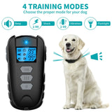 Dog Training Collar with Remote, Waterproof Dog Collar with Beep Vibration Shock, Adjustable 0 to 99 Shock Vibration Levels Dog