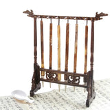 Chinese Calligrapghy Holder Rack Drawing Brush Hanger with 12 Pins