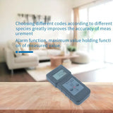 Professional Digital MS300 Concrete Moisture Meter Pneumatic Floor Ground Moisture Test 0-70% with 10 Codes (Density Code)