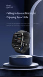 FOBASE LX306 New 2.02 Inch Men's Bluetooth Call Smart Watch Sports Fitness Tracker Heart Monitor For Android IOS