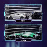3D Printed Wind Tunnel Display Box with Water Mist & LED Lights Type-C for 1/64 1/43 Scale Model Car