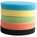 5PCS 6 Inch (150mm) Flat Sponge Light Yellow Light Yellowing Pad Polishing Pad Kit Car Polisher
