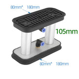 80x180mm rubber lifting pad, double-sided vacuum cup for narrow glass and stone, heavy-duty handling tools