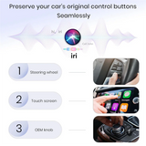 Wireless Carplay Adapter For Iphone,Wired To Wireless Carplay,Wireless For  Carplay Adapter With Cable USB &USB-C