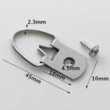 100Pcs/Set Metal D Ring Picture Frame Hangers with Screw Photo Frame Accessories