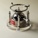 Adjustable High Temperature Resistant Stainless Steel Tea Warmer - Small Portable Alcohol Stove