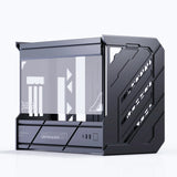 Open-frame PC MATX Case Chassis, All-aluminum CNC Machined Modular Water-cooled MATX Gaming Case. Motherboard Support: MATX Only