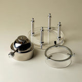 Adjustable High Temperature Resistant Stainless Steel Tea Warmer - Small Portable Alcohol Stove