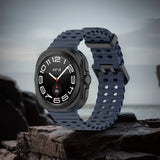 Ocean Sport Silicone Band Replacement Soft Bracelet Sweatproof Sport Watchband Watch Strap for Samsung Galaxy Watch 7 Ultra 47mm